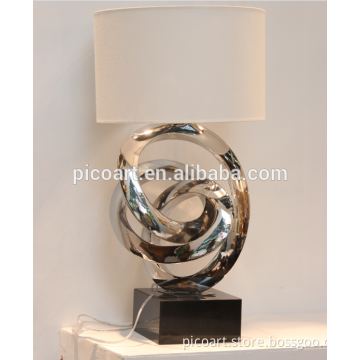 modern art stainless steel abstract lamp sculptures new products